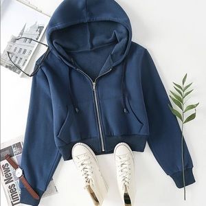 Blue Zip-up Jacket XS